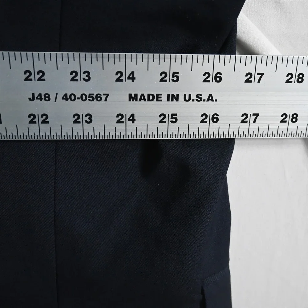 Pronto Uomo 52R Navy Blue 100%‎ Wool Blazer Suit Jacket Sport Coat